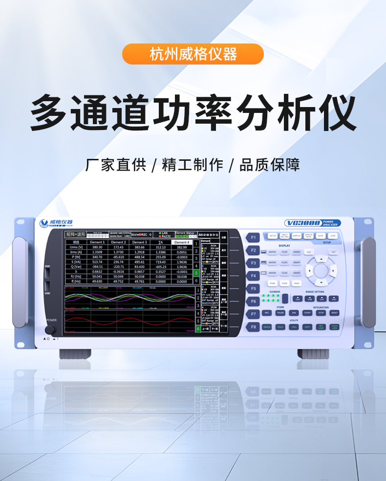威格新品-VG3000系列多通道，多功能、高精度功率分析儀 廠家直銷 質(zhì)量保障插圖